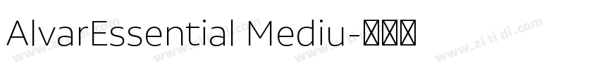 AlvarEssential Mediu字体转换